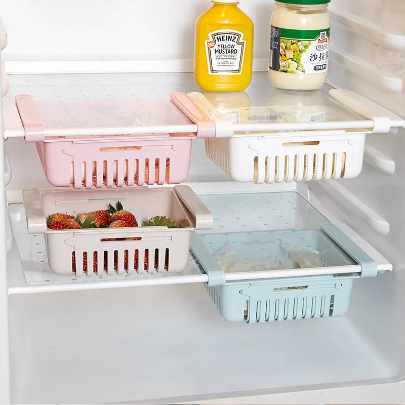 1Pc Adjustable Kitchen Fridge Storage Rack Home Organizer Food Container Refrigerator Drawer Boxes Rack Retractable Shelf Holder
1Pc Adjustable Kitchen Fridge Storage Rack Home Organizer Food Container Refrigerator Drawer Boxes Rack Retractable Shelf Holder