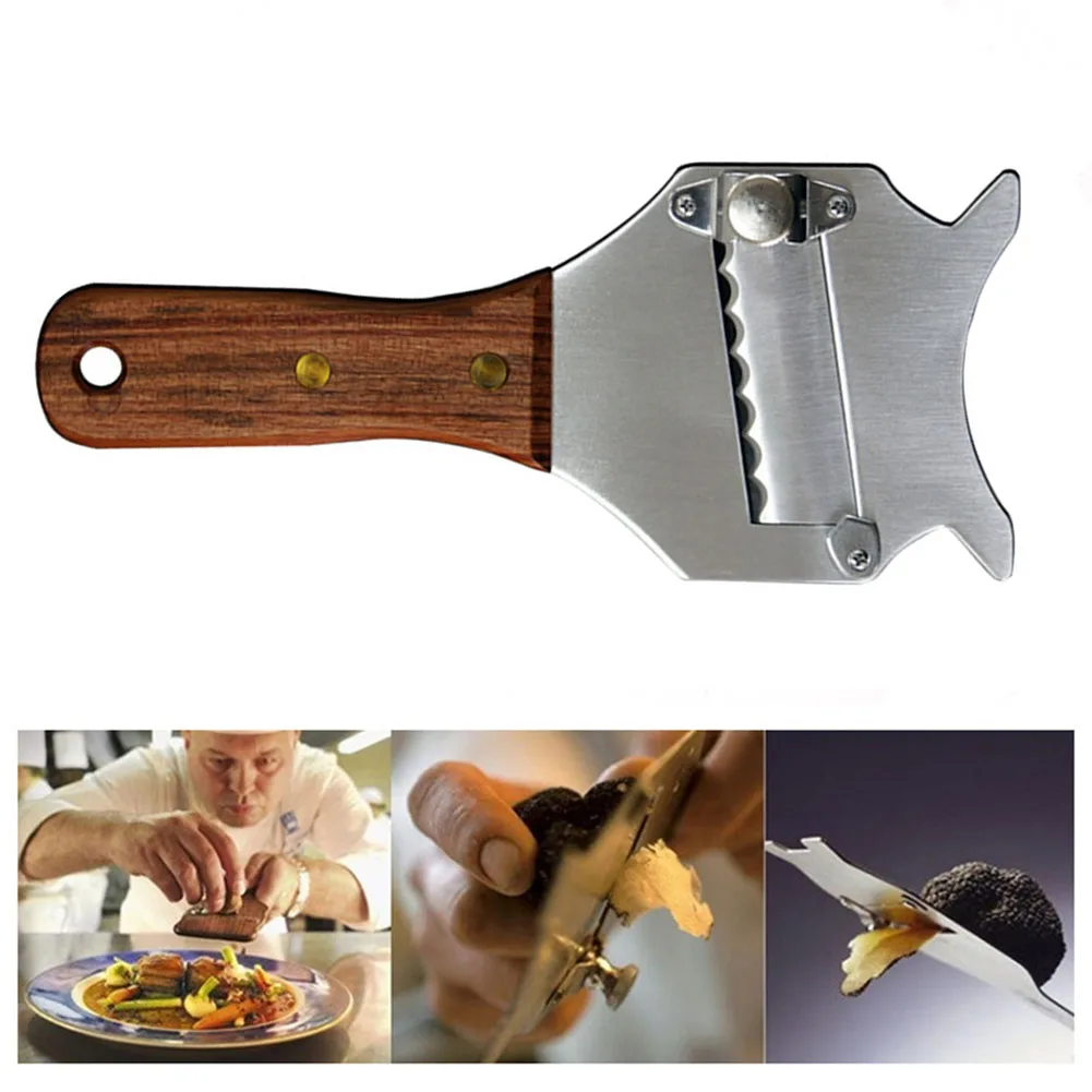 Truffle Slicer Stainless Steel Multi-purpose Cheese Chocolate Truffle Shaver Cutter Grater Wood Household Kitchen Baking Tools
Truffle Slicer Stainless Steel Multi-purpose Cheese Chocolate Truffle Shaver Cutter Grater Wood Household Kitchen Baking Tools