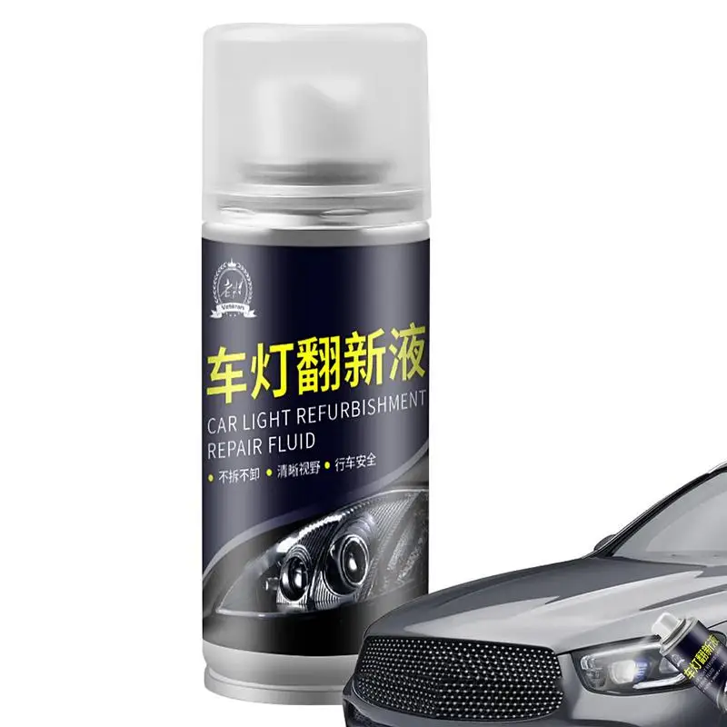 

Headlight Repair Fluid Spray 5.6oz Car Headlamp Restoration Liquid Not Greasy Auto Headlamp Lens Spray For Headlight Scratches