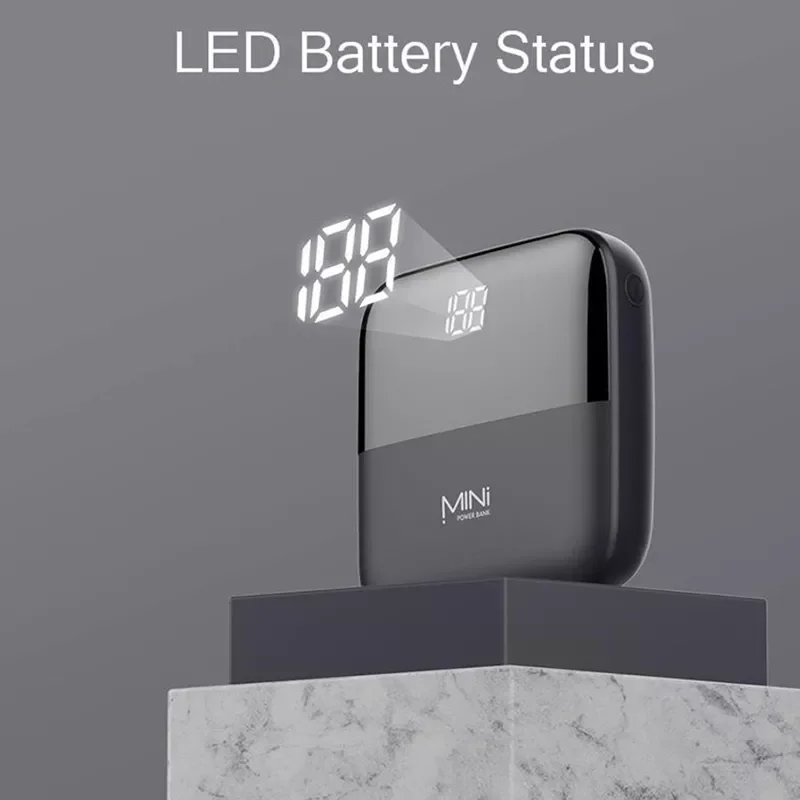 Vogek Mini Power Bank 10000mAh Portable Cellphone Charger LED External Mobile Battery Powerbank for iPhone
Vogek Mini Power Bank 10000mAh Portable Cellphone Charger LED External Mobile Battery Powerbank for iPhone