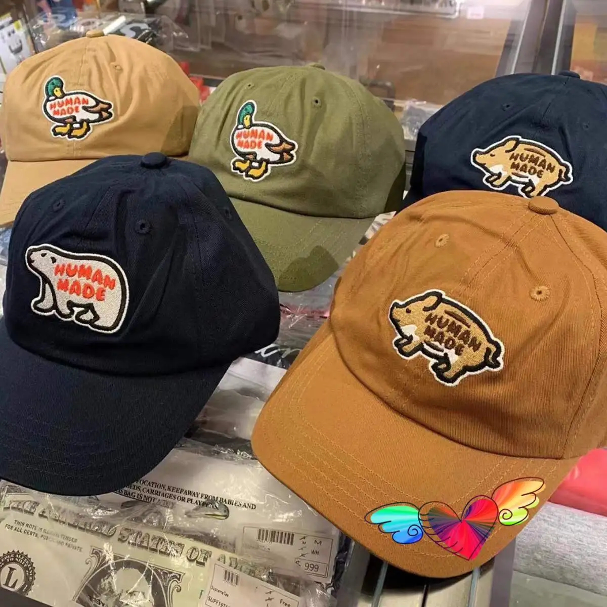2022 Human Made Polar Bear Logo Cap Men Women Cartoon Embroidery 1:1 Human Made Baseball Caps Adjustable Duck Pig Hats
2022 Human Made Polar Bear Logo Cap Men Women Cartoon Embroidery 1:1 Human Made Baseball Caps Adjustable Duck Pig Hats