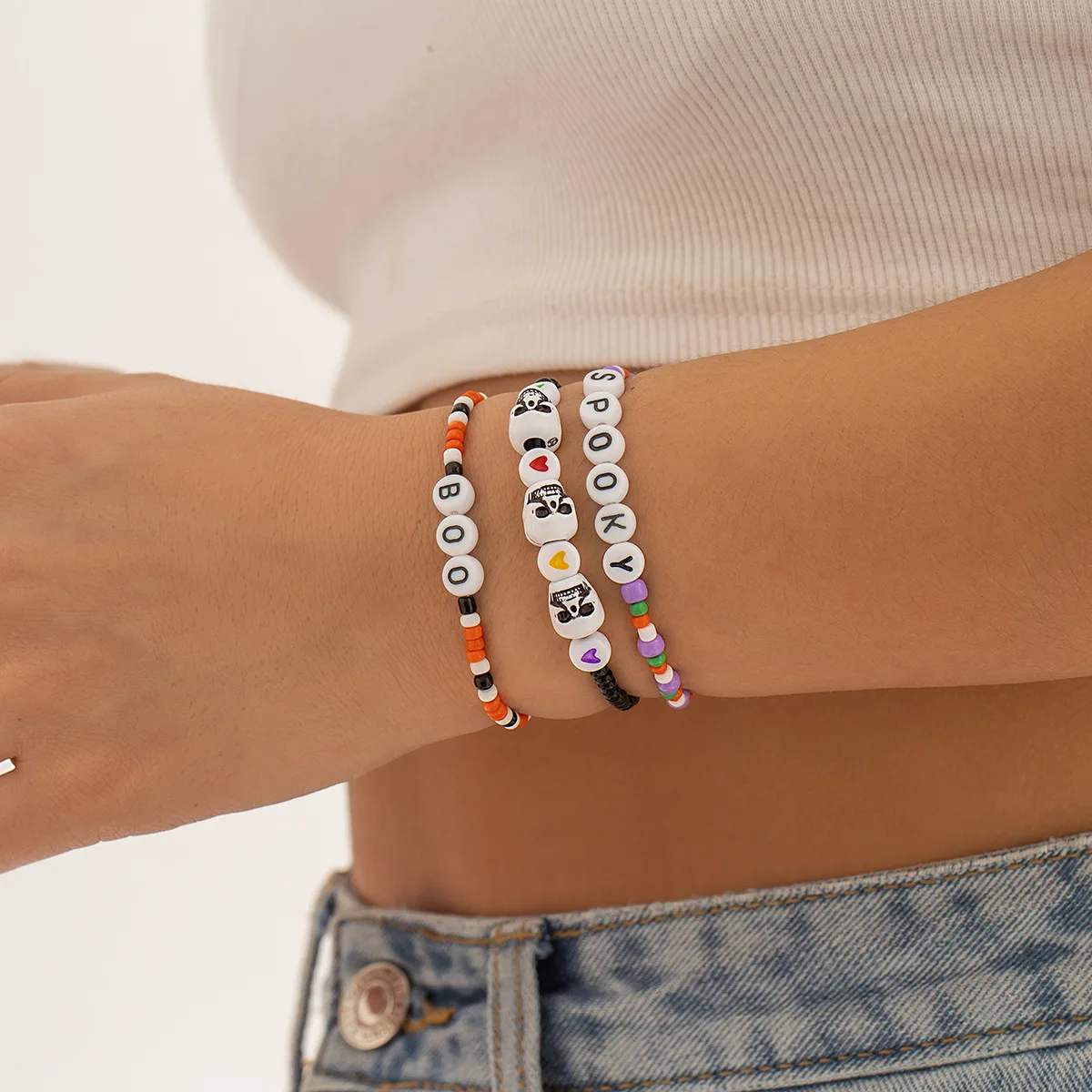 Simple Beaded Elastic Bracelet Set for Women Letter Love Bracelet Idyllic Sweet Friendship Bracelets Jewelry Valentines Day Gift
Simple Beaded Elastic Bracelet Set for Women Letter Love Bracelet Idyllic Sweet Friendship Bracelets Jewelry Valentines Day Gift