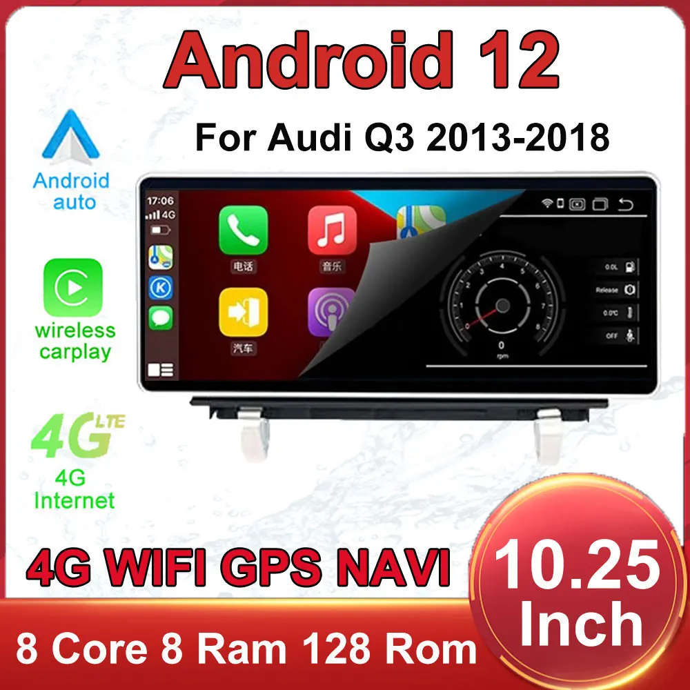 10.25 Inch Android 12 Touch Screen For Audi Q3 2013-2018 Car Accessories Auto Carplay Monitors Stereo Radio Multimedia Player
10.25 Inch Android 12 Touch Screen For Audi Q3 2013-2018 Car Accessories Auto Carplay Monitors Stereo Radio Multimedia Player