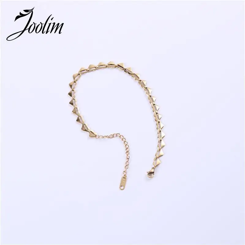 Joolim Jewelry High End PVD Wholesale Waterproof Fashion Sweety Simple Heart-shaped Pave Stainless Steel Anklet for Women
Joolim Jewelry High End PVD Wholesale Waterproof Fashion Sweety Simple Heart-shaped Pave Stainless Steel Anklet for Women