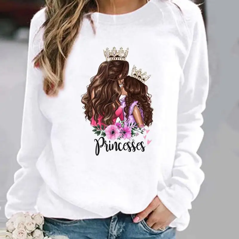 Woman Pullovers Flower Mom Daughter Mother O-neck Casual Clothing Ladies Spring Autumn Winter Hoodies Womens Female Sweatshirts
Woman Pullovers Flower Mom Daughter Mother O-neck Casual Clothing Ladies Spring Autumn Winter Hoodies Womens Female Sweatshirts