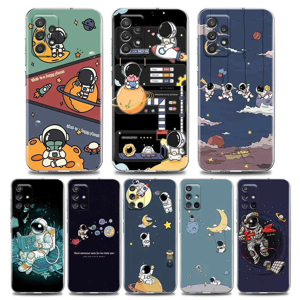 Cute Cartoon Spaceman Astronauts Clear Phone Case for Samsung A01 A02 A11 A12 A21 A31 A41 A32 A51 A71 A42 A52 A72 Soft Silicone
Cute Cartoon Spaceman Astronauts Clear Phone Case for Samsung A01 A02 A11 A12 A21 A31 A41 A32 A51 A71 A42 A52 A72 Soft Silicone