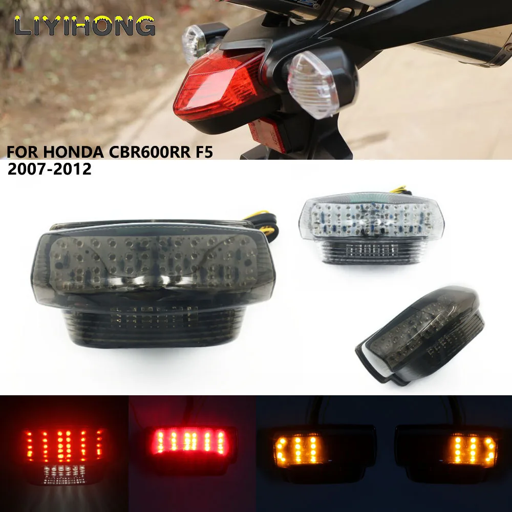 For HONDA CBR 600 RR CBR600 RR CBR600RR F5 2007-2012 Motorcycle Rear Turn Signal Tail Stop Light Lamp Integrated
For HONDA CBR 600 RR CBR600 RR CBR600RR F5 2007-2012 Motorcycle Rear Turn Signal Tail Stop Light Lamp Integrated