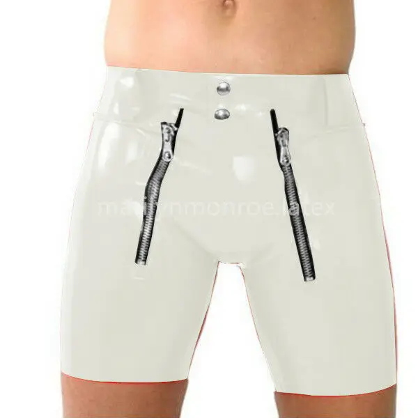 Latex Rubber Gummi Knee-length Sexy Underwear Double Zipper Short Size XXS-XXL
Latex Rubber Gummi Knee-length Sexy Underwear Double Zipper Short Size XXS-XXL