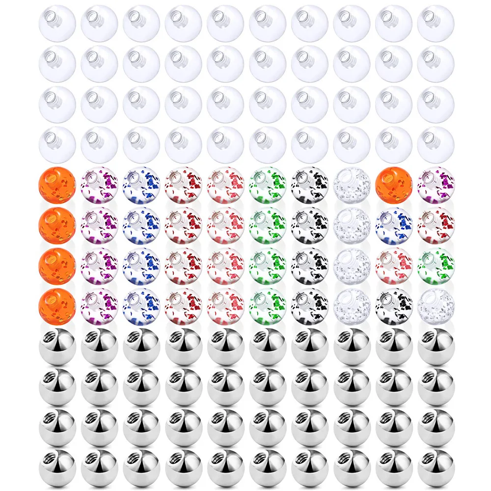 120 шт. 14 г 16 г, магнитная хирургическая сталь для пирсинга, ювелирные изделия 3 мм, 5 мм, штанги, детали, винтовые бусины для женщин и мужчин 
120 шт. 14 г 16 г, магнитная хирургическая сталь для пирсинга, ювелирные изделия 3 мм, 5 мм, штанги, детали, винтовые бусины для женщин и мужчин