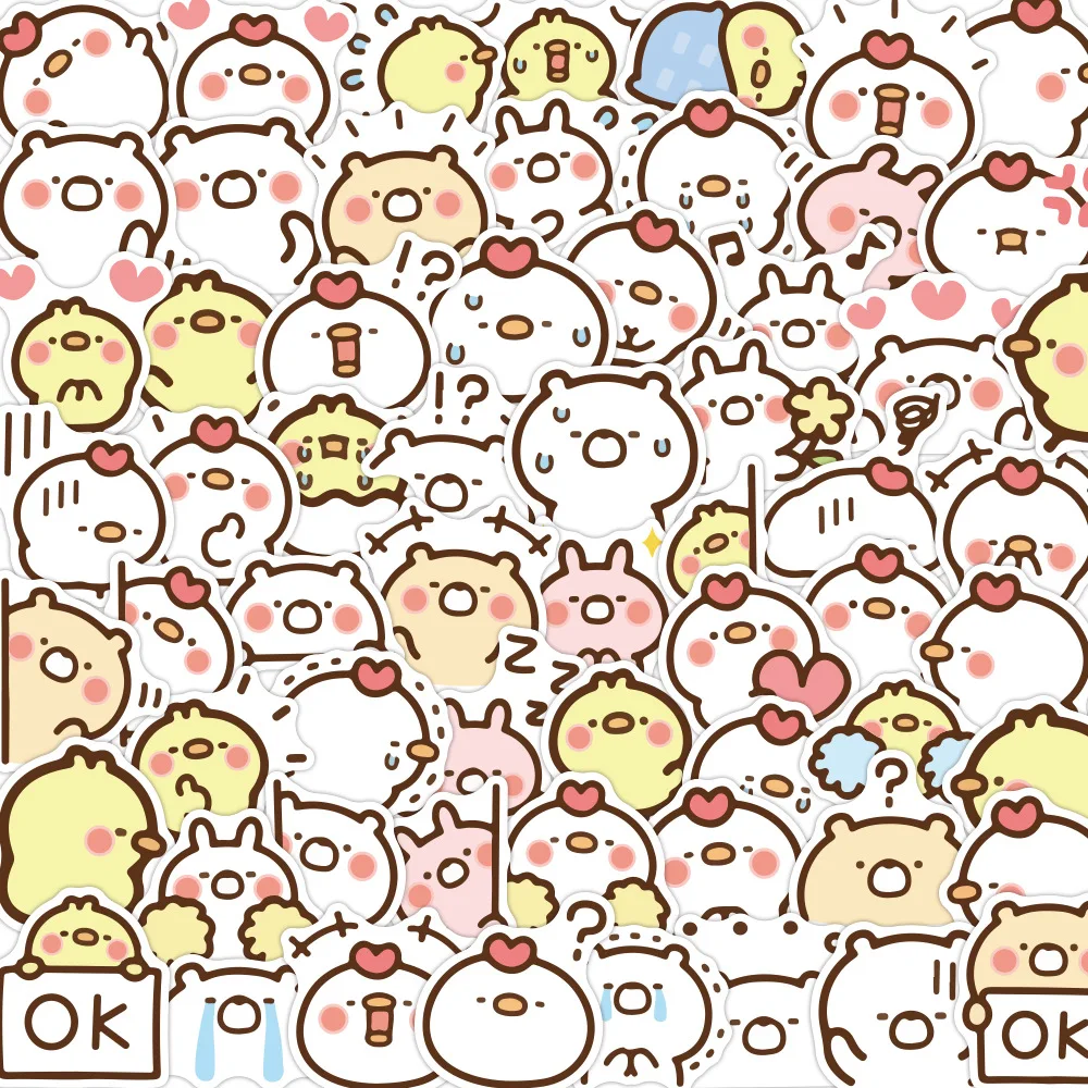 60 Sheets Korean Cute Chicken Cartoon Stickers DIY Toys Kawaii Gift Tags Decorative Scrapbooking Waterproof Sticker Pack
60 Sheets Korean Cute Chicken Cartoon Stickers DIY Toys Kawaii Gift Tags Decorative Scrapbooking Waterproof Sticker Pack