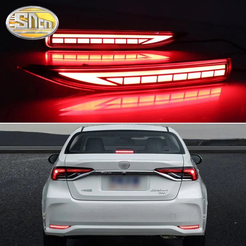 3-in-1 Functions LED Reflector Lamp Rear Fog Lamp Bumper Light Brake Light Dynamic Turn Signal For Toyota Corolla 2019 2020 
3-in-1 Functions LED Reflector Lamp Rear Fog Lamp Bumper Light Brake Light Dynamic Turn Signal For Toyota Corolla 2019 2020