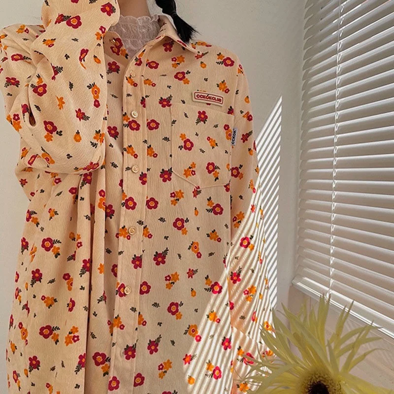 MINGLIUSILI Vintage Shirts for Women Country Style Floral Print Spring Blouses Femme Long Sleeve Casual Oversize Button Up Shirt
MINGLIUSILI Vintage Shirts for Women Country Style Floral Print Spring Blouses Femme Long Sleeve Casual Oversize Button Up Shirt