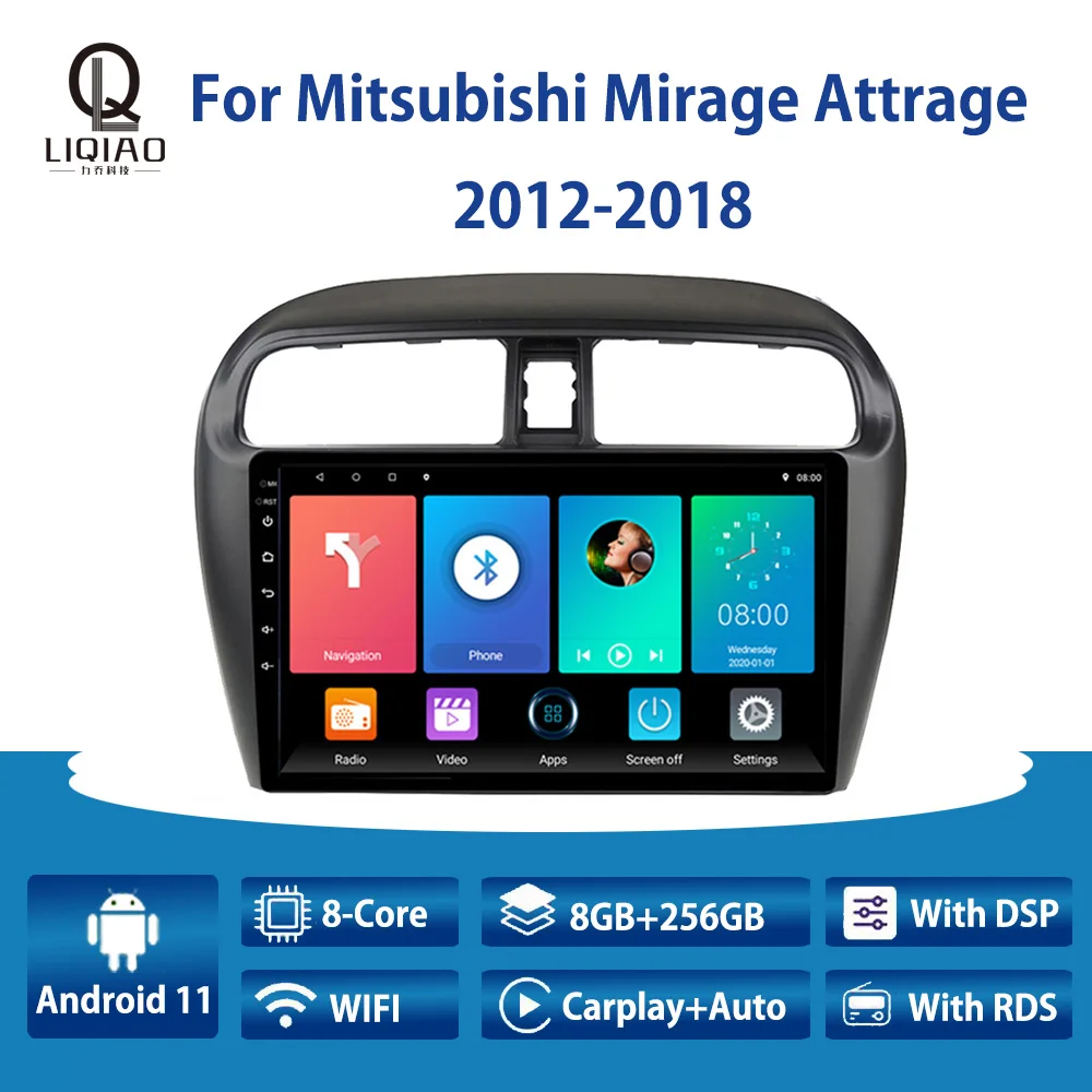 Автомагнитола LIQIAO для Mitsubishi Mirage Attrage 2012-2018 Carplay, мультимедийный видеоплеер, навигация GPS, Автомобильная Bluetooth, 2 Din, USB
Автомагнитола LIQIAO для Mitsubishi Mirage Attrage 2012-2018 Carplay, мультимедийный видеоплеер, навигация GPS, Автомобильная Bluetooth, 2 Din, USB