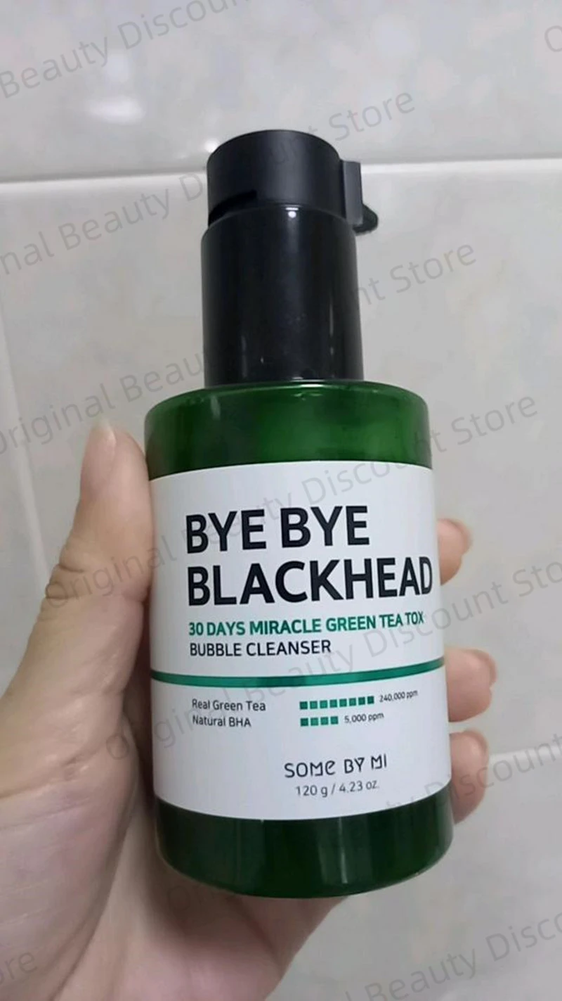 SOME BY MI Bye Bye Miracle Green Tea Blackhead 30 Days Tox Bubble Cleanser Pimple Acne Treatment Removal Exfoliating
SOME BY MI Bye Bye Miracle Green Tea Blackhead 30 Days Tox Bubble Cleanser Pimple Acne Treatment Removal Exfoliating
