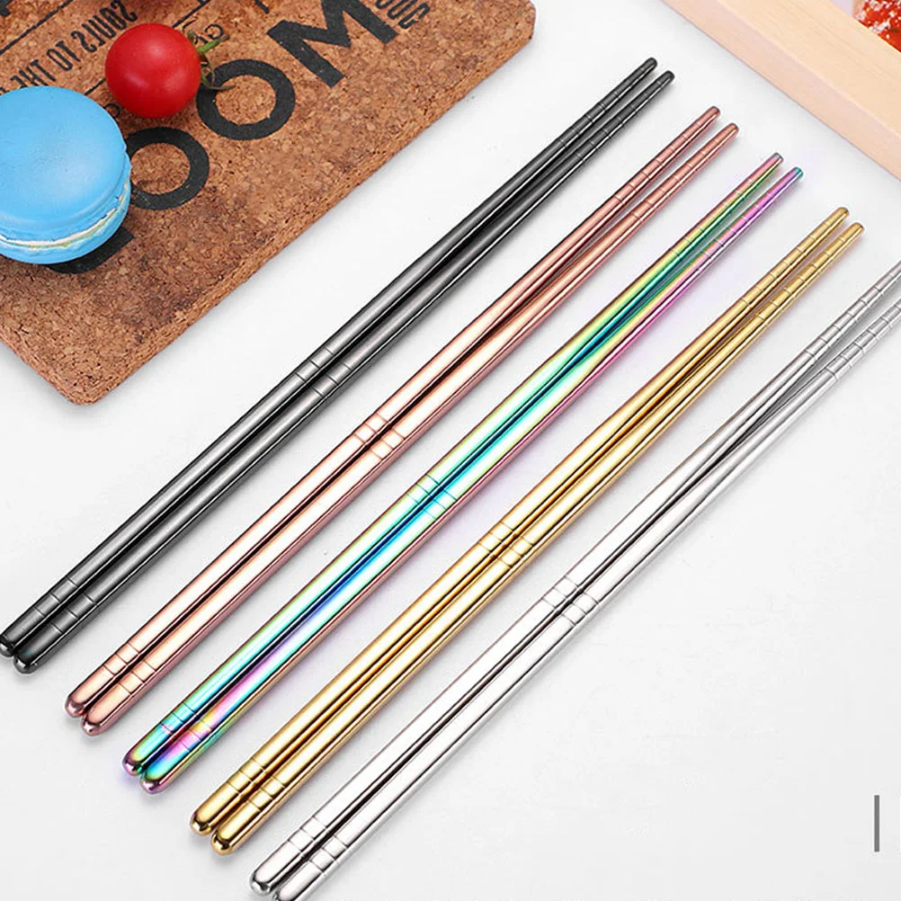 Stainless Steel Chopsticks Metal Kitchen Reusable Dishwasher Safe Practical Training
Stainless Steel Chopsticks Metal Kitchen Reusable Dishwasher Safe Practical Training