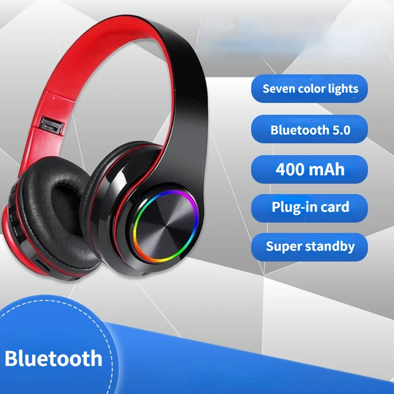 2022 New Wireless Luminous Bluetooth Headset Head-mounted Bluetooth Headset 5.0 Pluggable Card Folding Subwoofer
2022 New Wireless Luminous Bluetooth Headset Head-mounted Bluetooth Headset 5.0 Pluggable Card Folding Subwoofer