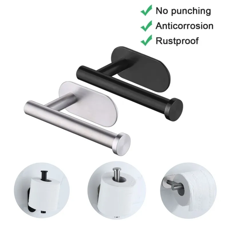 No Punching Wall Mounted Toilet Paper Holder Rustproof Anticorrosion Stainless Steel Bathroom Kitchen Roll Paper Toilet Holder
No Punching Wall Mounted Toilet Paper Holder Rustproof Anticorrosion Stainless Steel Bathroom Kitchen Roll Paper Toilet Holder
