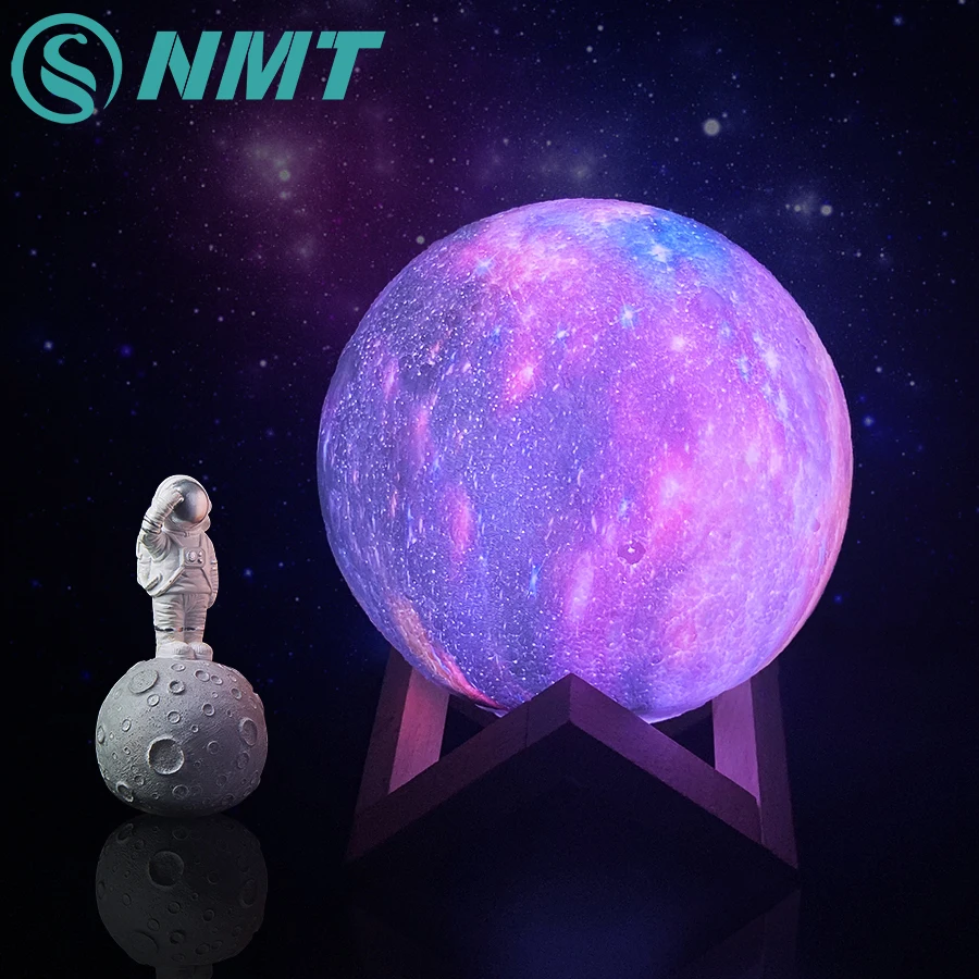 Прямая поставка 3D печать Звезда Луна лампа красочное изменение сенсорный