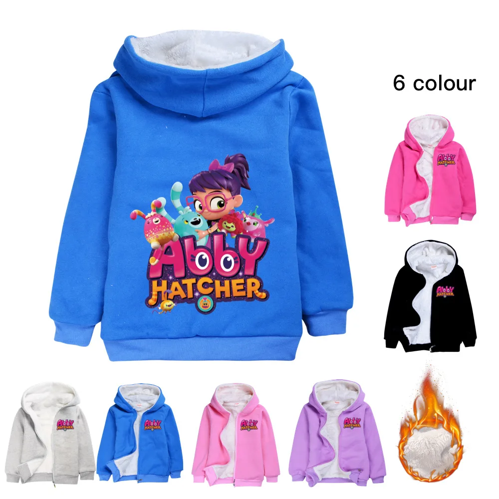 Abby Hatcher Winter fleece jacket boy hoodie children clothing girl hooded warm jacket zipper windbreaker baby Kids jacket
Abby Hatcher Winter fleece jacket boy hoodie children clothing girl hooded warm jacket zipper windbreaker baby Kids jacket