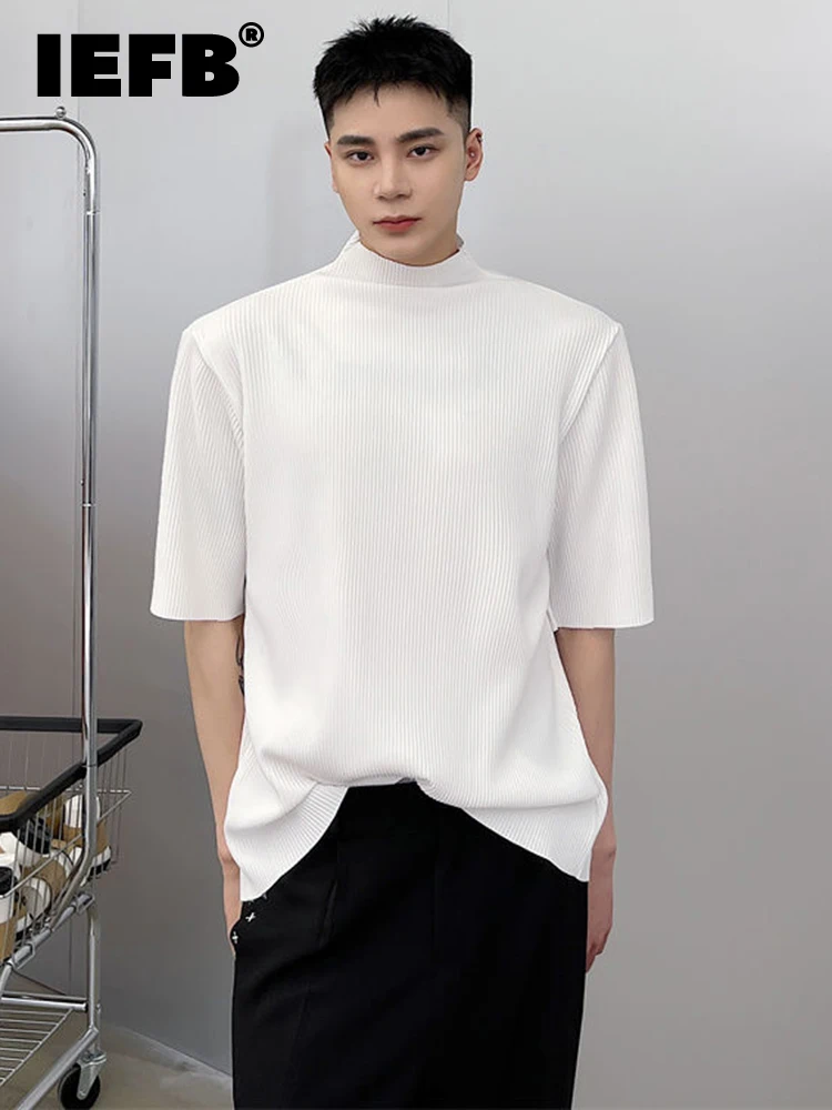 IEFB Temperament Round Neck Solid Color Half Sleeve Men's Simple Minority Short Sleeve 2022 Spring New Fashion 9A1683
IEFB Temperament Round Neck Solid Color Half Sleeve Men's Simple Minority Short Sleeve 2022 Spring New Fashion 9A1683