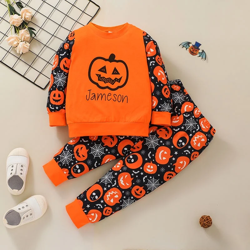 Suit For Kid Boy 1-6 Years Old Fashion Halloween Long Sleeve Blouse And Pumpkin Pant Outfit Toddler Clothing Set
Suit For Kid Boy 1-6 Years Old Fashion Halloween Long Sleeve Blouse And Pumpkin Pant Outfit Toddler Clothing Set