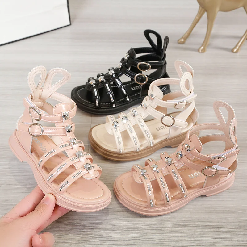 Summer Kid Gladiator Sandal Girl Anti-Slippery Breathable Shoes 3+y Young Child Casual Fashion Sandals Princess Shoes Size 27-37
Summer Kid Gladiator Sandal Girl Anti-Slippery Breathable Shoes 3+y Young Child Casual Fashion Sandals Princess Shoes Size 27-37
