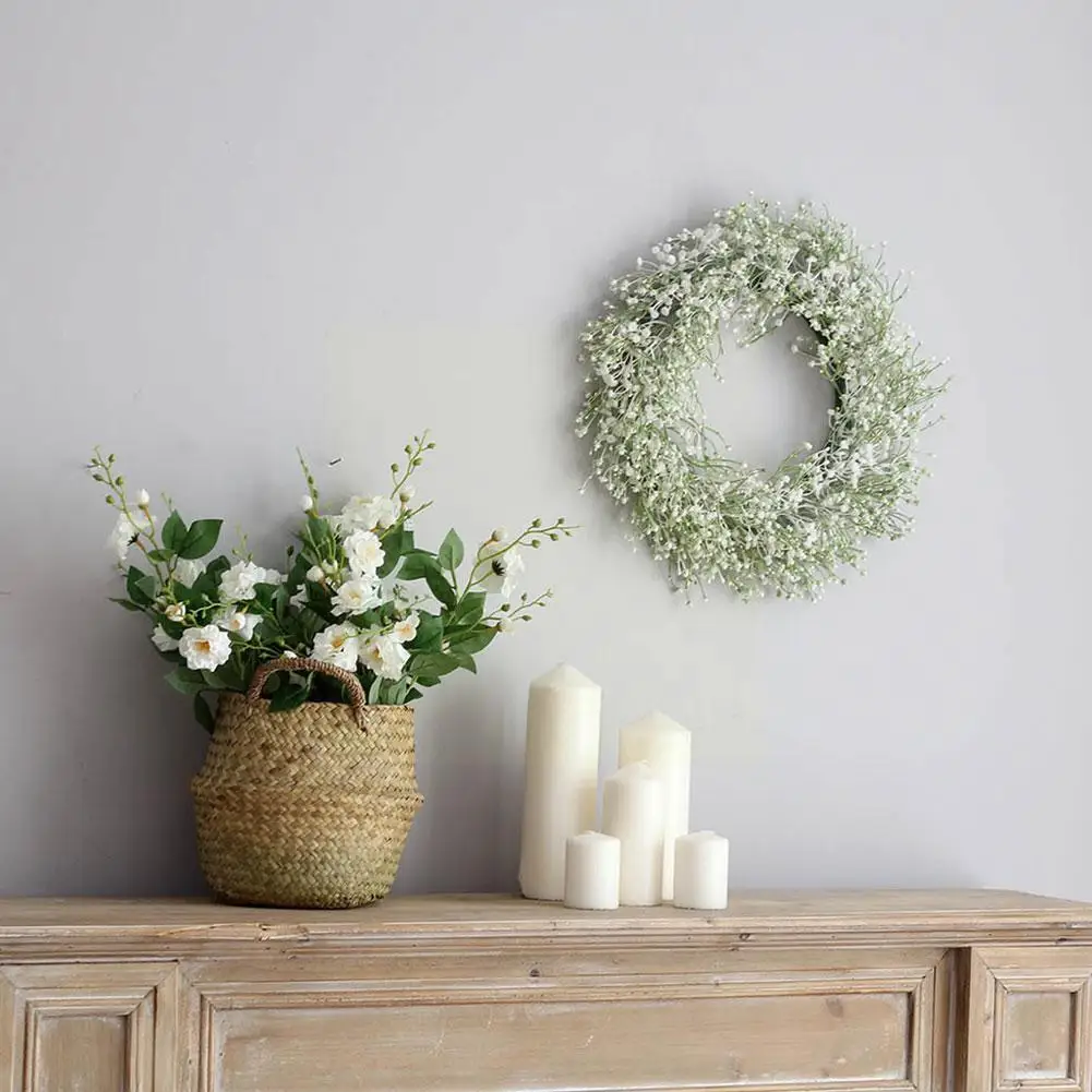 Artificial Gypsophila Wreath Garland For Party Weddings Front Door Decoration Simulation Garland Grass Ring S7b6
Artificial Gypsophila Wreath Garland For Party Weddings Front Door Decoration Simulation Garland Grass Ring S7b6