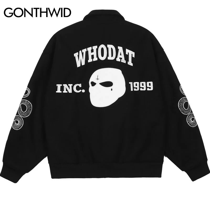 Hip Hop Bomber Jacket Streetwear Mens Vintage Embroidery Snake Baseball Coat 2022 Harajuku Casual Japanese Style Varsity Jackets
Hip Hop Bomber Jacket Streetwear Mens Vintage Embroidery Snake Baseball Coat 2022 Harajuku Casual Japanese Style Varsity Jackets