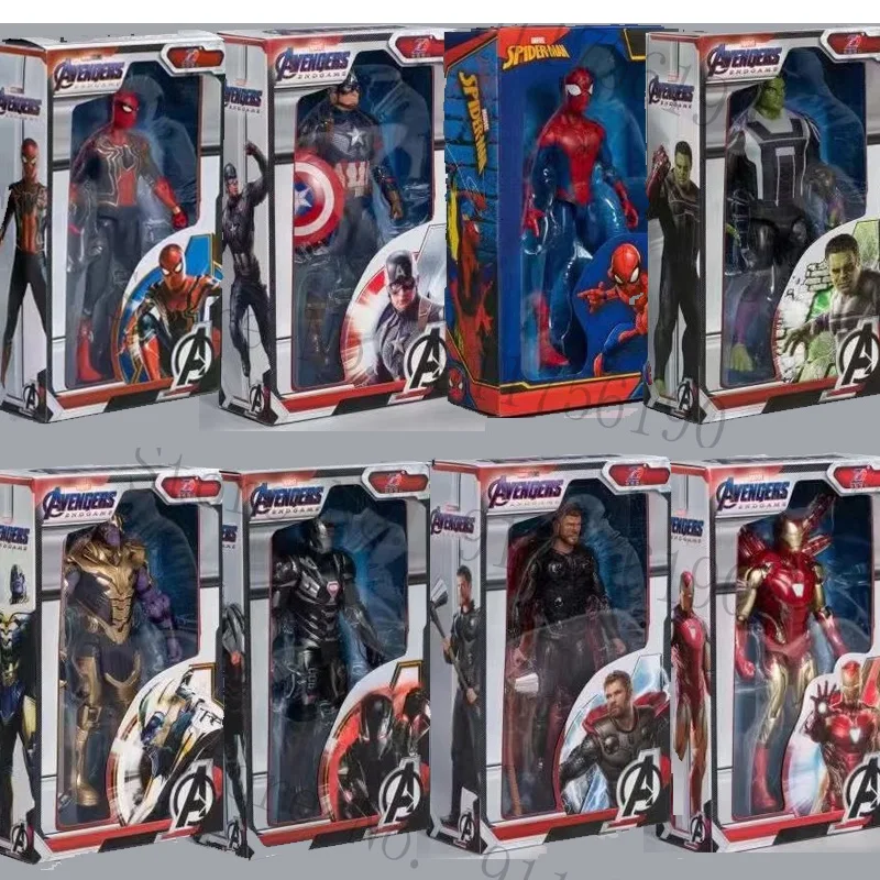 

Marvel The Avengers Hulk Thanos Thor Spiderman Captain America Spider Iron Man MK85 Action Figure Ultimate Toy Super Heroes Doll