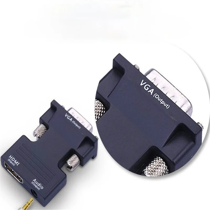 HDMI-compatible Female To VGA Male Converter with Audio Adapter Support 1080P Signal Output for PC Laptop TV Monitor Projector
HDMI-compatible Female To VGA Male Converter with Audio Adapter Support 1080P Signal Output for PC Laptop TV Monitor Projector