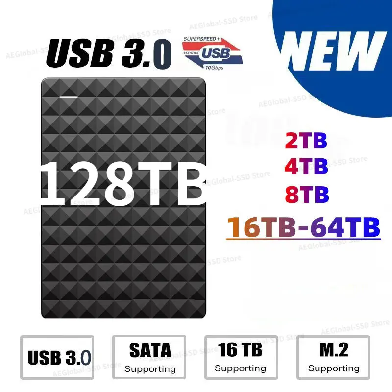 2023 128TB 32TB Expansion HDD USB 3.0 64TB ssd Hard Drive 2TB External SSD M.2 for Laptop/Desktop/Phones Flash Memory Disk
2023 128TB 32TB Expansion HDD USB 3.0 64TB ssd Hard Drive 2TB External SSD M.2 for Laptop/Desktop/Phones Flash Memory Disk