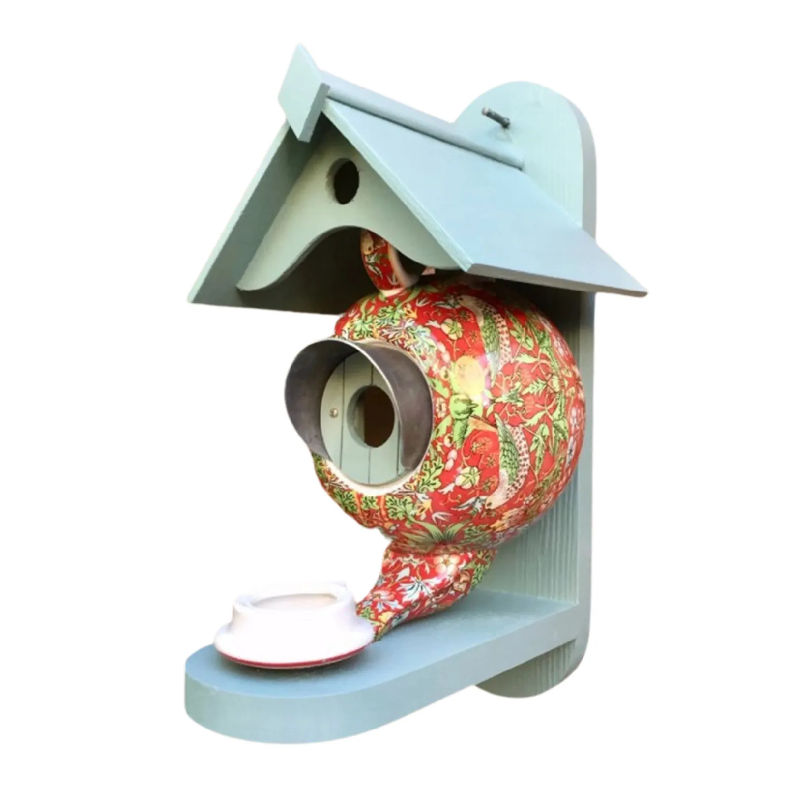 Teapot Birdhouse And Bird Feeder Colourful Outsides Hanging Hummingbird Feeder Outdoor Wild Bird Feeders Bird Nest Large Capacit
Teapot Birdhouse And Bird Feeder Colourful Outsides Hanging Hummingbird Feeder Outdoor Wild Bird Feeders Bird Nest Large Capacit