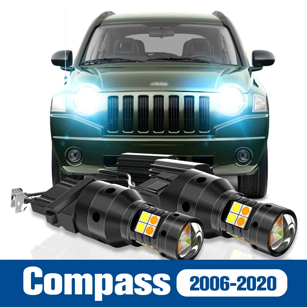 2x LED Dual Mode Turn Signal+Daytime Running Light DRL Accessories Canbus For Jeep Compass MK MP 2006-2020 2010 2011 2012 2013
2x LED Dual Mode Turn Signal+Daytime Running Light DRL Accessories Canbus For Jeep Compass MK MP 2006-2020 2010 2011 2012 2013