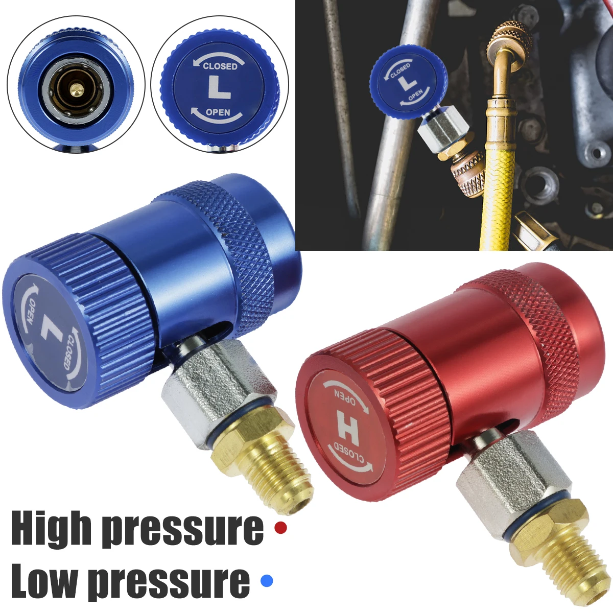 Quick Coupler Adapter For R1234yf Professional Air Conditioning Coupler Adapter AC High and Low Auto Manual Coupler Connector
Quick Coupler Adapter For R1234yf Professional Air Conditioning Coupler Adapter AC High and Low Auto Manual Coupler Connector