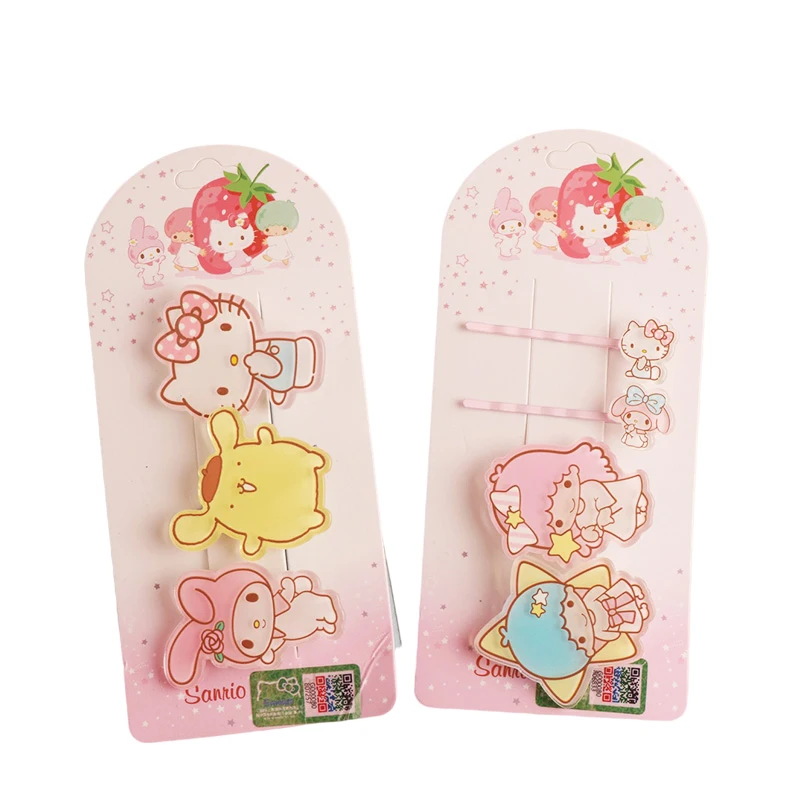 Sanrio's New Hellokitty Cinnamoroll Hair Clip Original Girl Japanese Cartoon Chiffon Hair Accessories Ring Clip Birthday Gift
Sanrio's New Hellokitty Cinnamoroll Hair Clip Original Girl Japanese Cartoon Chiffon Hair Accessories Ring Clip Birthday Gift