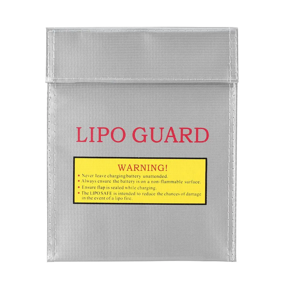 

RC LiPo Li-Po Battery Fireproof Safety Guard Safe Bag Charging Sack Battery Safety Protective Bag Safe Guard Silver
