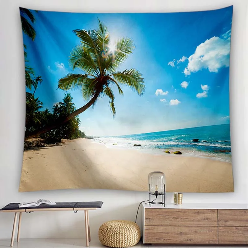 Aesthetic Wall Art Hanging Carpet,Beach Ocean Palm Coconut Tapestry,Cloth Background Chic Bohemian Living Room Decoration
Aesthetic Wall Art Hanging Carpet,Beach Ocean Palm Coconut Tapestry,Cloth Background Chic Bohemian Living Room Decoration