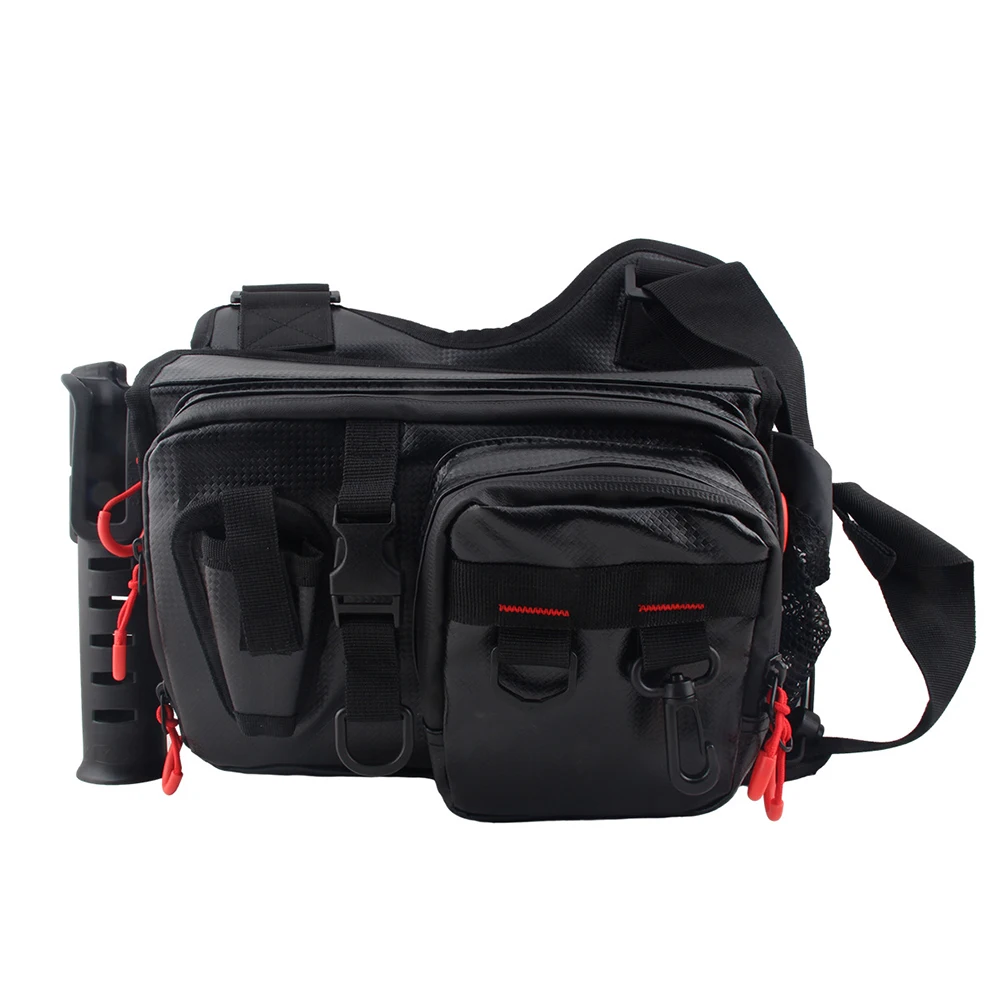 Fishing Lure Bag Fishing Waist Bag Black Canvas Material Comfortable Lightweight Multi-layer Portable Waterproof
Fishing Lure Bag Fishing Waist Bag Black Canvas Material Comfortable Lightweight Multi-layer Portable Waterproof