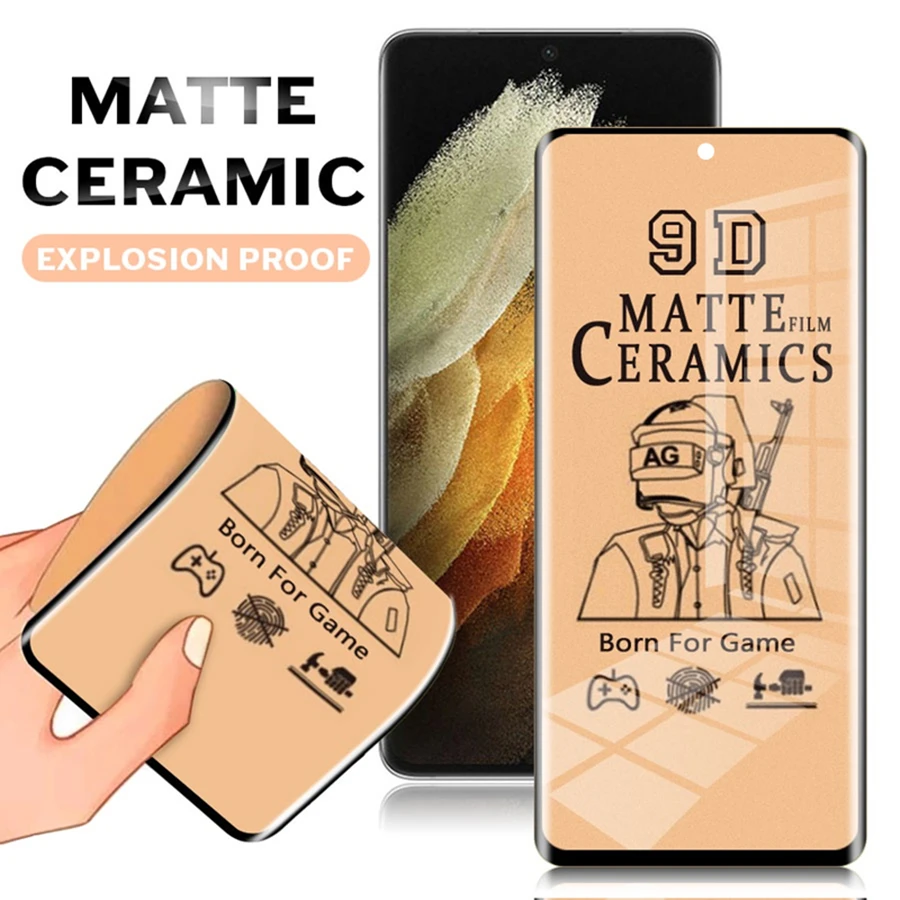 Мягкая матовая керамическая пленка 9D для Samsung S20 FE S22 S21 Ultra Plus S10 S9 S8, полное покрытие, Защита экрана для Galaxy Note 20 Ultra
Мягкая матовая керамическая пленка 9D для Samsung S20 FE S22 S21 Ultra Plus S10 S9 S8, полное покрытие, Защита экрана для Galaxy Note 20 Ultra
