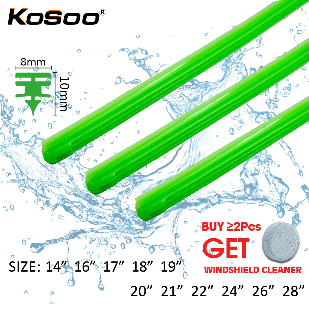1 шт. автомобильные стеклоочистители ветрового стекла зеленый силикагель сменная полоса 8 мм 14 "16" 17 "18" 19 "20" 21 "22" 24 "26" 28 "автомобильные аксессуары
1 шт. автомобильные стеклоочистители ветрового стекла зеленый силикагель сменная полоса 8 мм 14 "16" 17 "18" 19 "20" 21 "22" 24 "26" 28 "автомобильные аксессуары