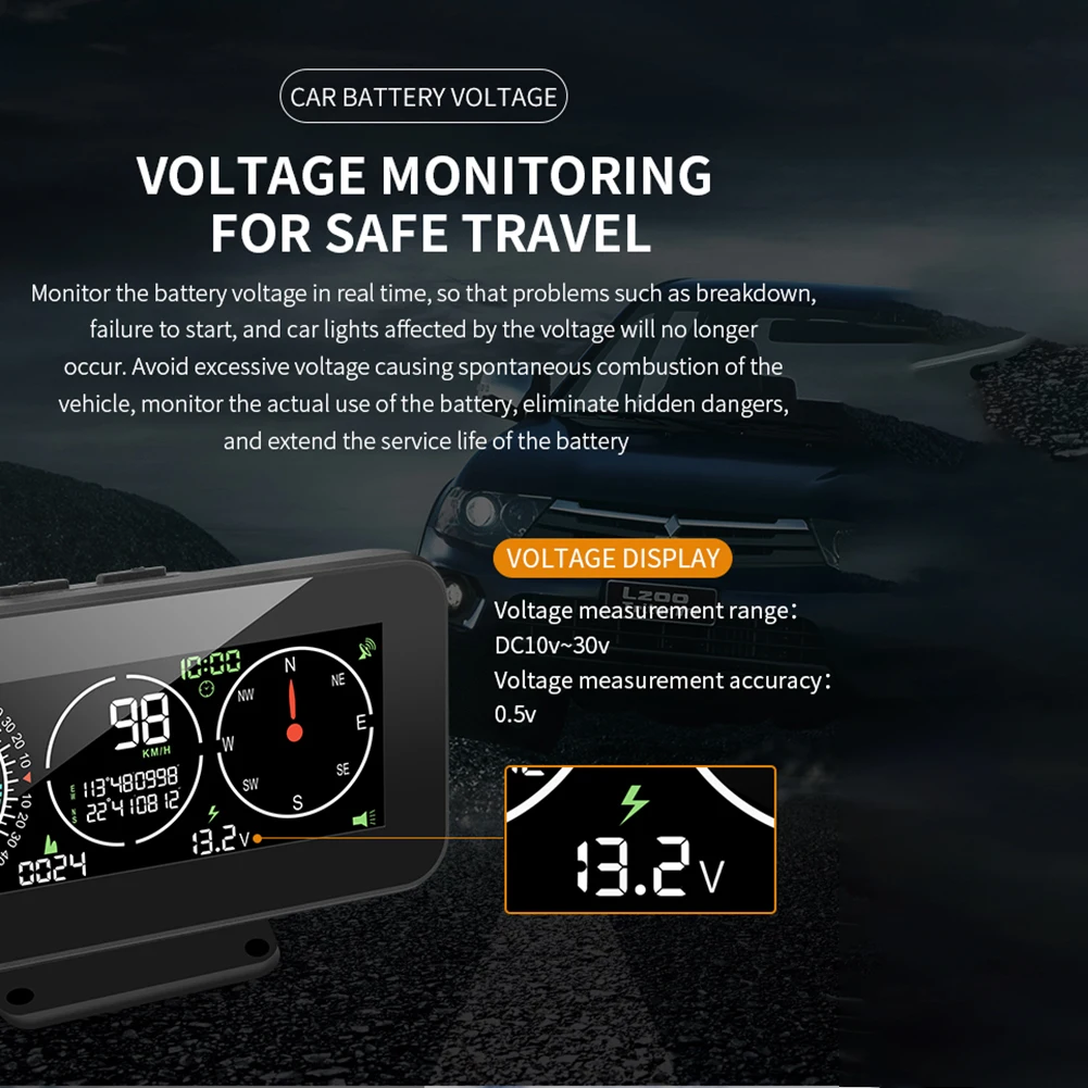 230g M60 автомобильный качественный внедорожник HUD счетчик наклона GPS Спидометр превышение скорости Сигнализация Аксессуары для транспортных средств
230g M60 автомобильный качественный внедорожник HUD счетчик наклона GPS Спидометр превышение скорости Сигнализация Аксессуары для транспортных средств