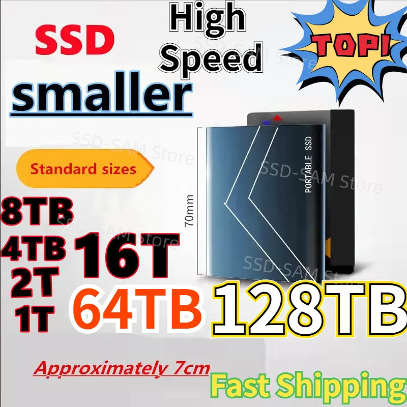 Высокоскоростной Портативный твердотельный Накопитель SSD для мобильного внешнего жесткого диска USB3.1/Type-C Интерфейс большой емкости 128 ТБ подходит для PS4/ПК
Высокоскоростной Портативный твердотельный Накопитель SSD для мобильного внешнего жесткого диска USB3.1/Type-C Интерфейс большой емкости 128 ТБ подходит для PS4/ПК