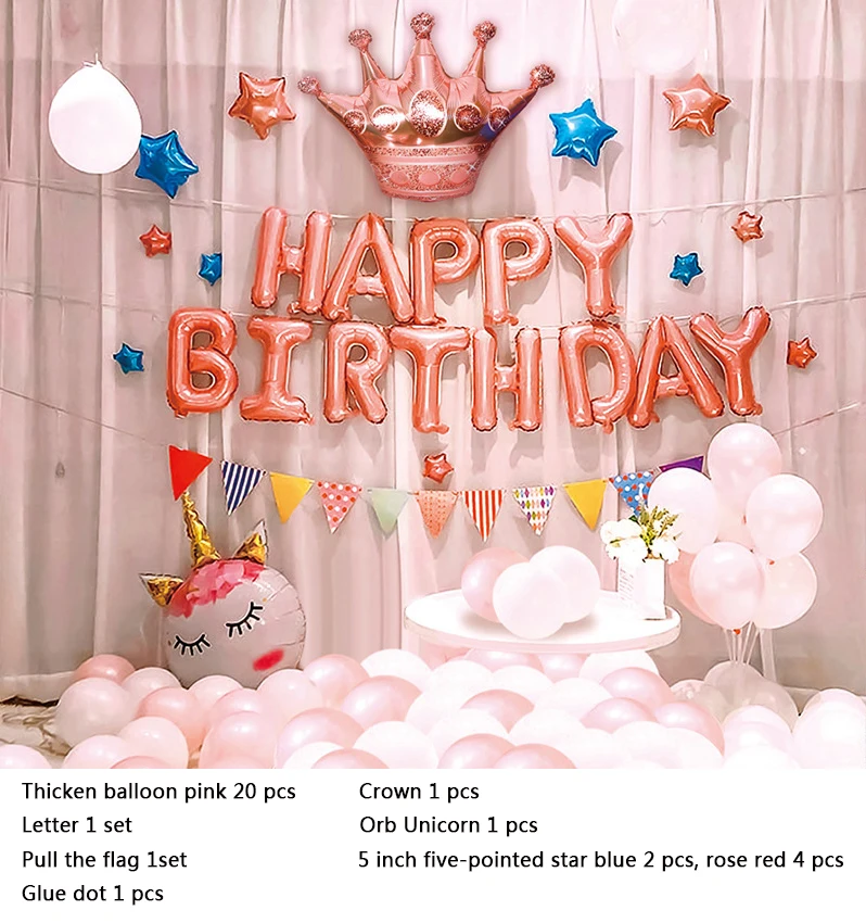 Aluminum Film Latex Balloon Birthday Party Boy Girl Happy Birthday Decor Color Balloon Letter Pull Flag kid Theme Party 1set 
Aluminum Film Latex Balloon Birthday Party Boy Girl Happy Birthday Decor Color Balloon Letter Pull Flag kid Theme Party 1set