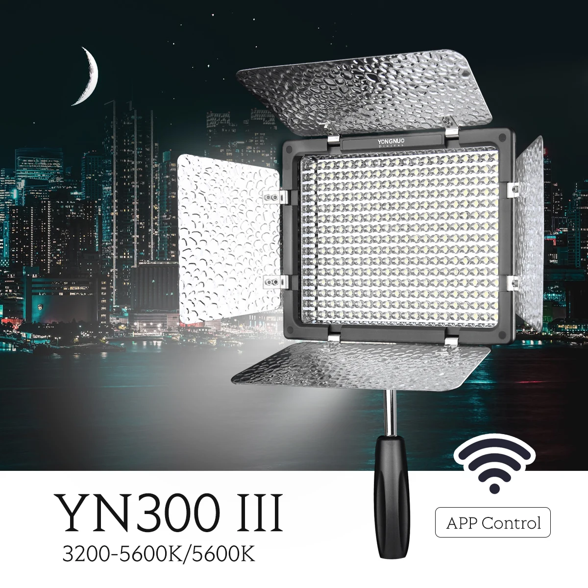 Yongnuo YN300 III YN300III 3200k-5600K CRI95 Camera Photo LED Video Light Optional with AC Power Adapter
Yongnuo YN300 III YN300III 3200k-5600K CRI95 Camera Photo LED Video Light Optional with AC Power Adapter