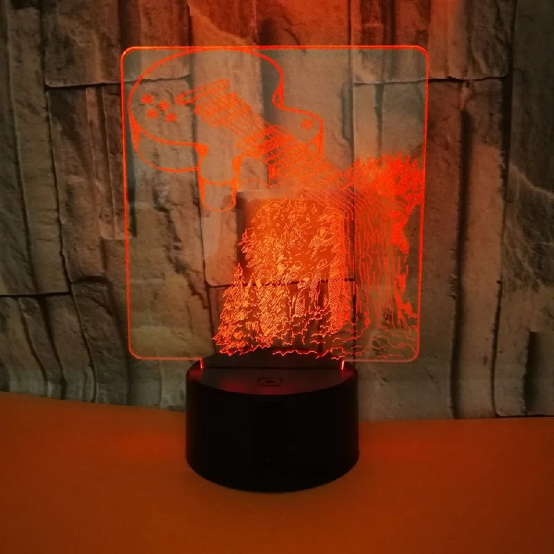 Musical Instruments Guitar Lights Decoration 3D Acrylic Lamp Bedroom Decoration Touch Switch Color Conversion Bedroom LED Lamp
Musical Instruments Guitar Lights Decoration 3D Acrylic Lamp Bedroom Decoration Touch Switch Color Conversion Bedroom LED Lamp