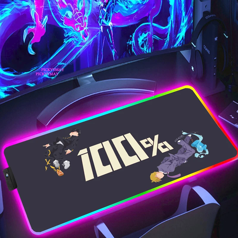 Mob Psycho 100 RGB Large Gaming Mousepad LED Backlit Carpet Big size Mause Pad Game Keyboard Mouse Pad Gamer Desk mat Mice Mat
Mob Psycho 100 RGB Large Gaming Mousepad LED Backlit Carpet Big size Mause Pad Game Keyboard Mouse Pad Gamer Desk mat Mice Mat