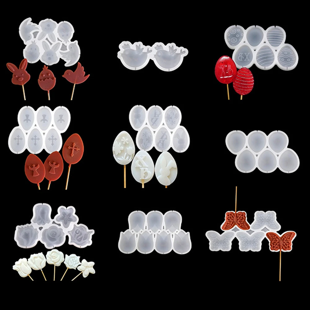 Easter Silicone Mold Eggs/Bunny/Butterfly Shape Cheese Lollipop Mold Chocolate Candy Cake Mould For Cake DIY Decora Baking Tool
Easter Silicone Mold Eggs/Bunny/Butterfly Shape Cheese Lollipop Mold Chocolate Candy Cake Mould For Cake DIY Decora Baking Tool