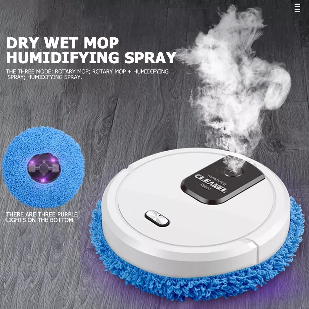 Rechargeable Smart Sweeping and Mop Robot Vacuum Cleaner Dry and Wet Home Appliance with Humidifying Spray
Rechargeable Smart Sweeping and Mop Robot Vacuum Cleaner Dry and Wet Home Appliance with Humidifying Spray