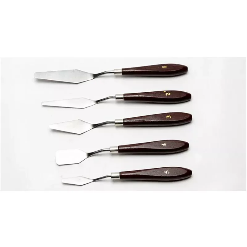 Hot 5Pcs Stainless Steel Artist Painting Palette Knife Spatula Oil Painting Paint Art Craft Metal Spatula Set Perfect Practical 
Hot 5Pcs Stainless Steel Artist Painting Palette Knife Spatula Oil Painting Paint Art Craft Metal Spatula Set Perfect Practical