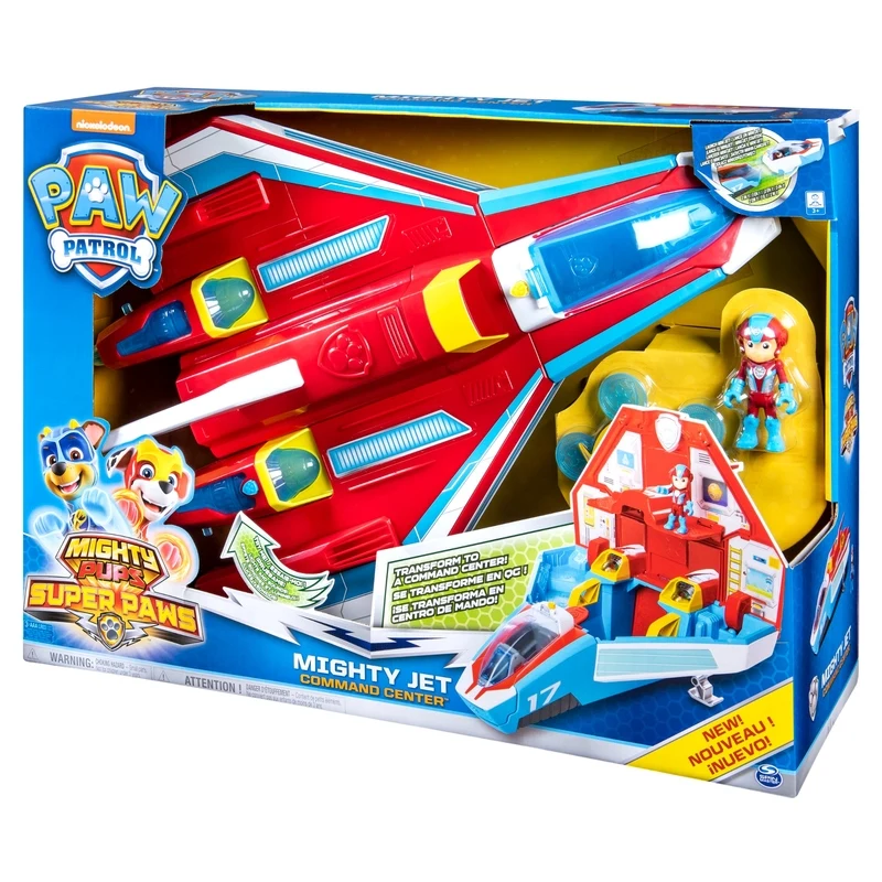 PAW Patrol Figure Mighty Pups Super Paws Ryder Plane Spaceship Toy Mighty Jet Command Center Children's Birthday Gifts
PAW Patrol Figure Mighty Pups Super Paws Ryder Plane Spaceship Toy Mighty Jet Command Center Children's Birthday Gifts